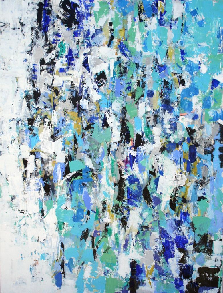 Meditations in Blue & Green ll - Art by Julie Schumer