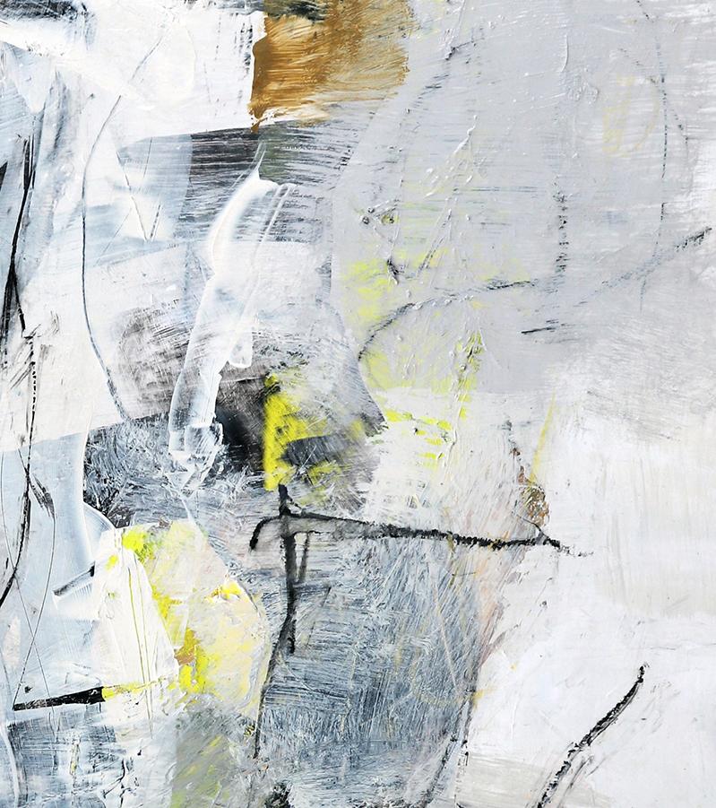 Meditazioni con il giallo lll - Art Astratto di Julie Schumer