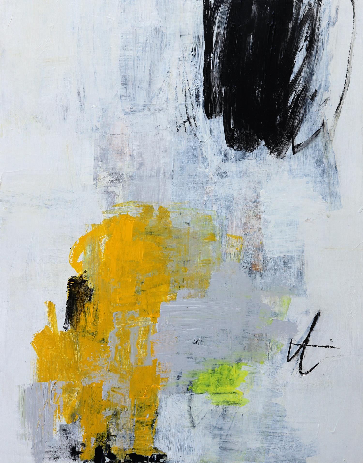 Meditazioni con il giallo lV - Art Astratto di Julie Schumer