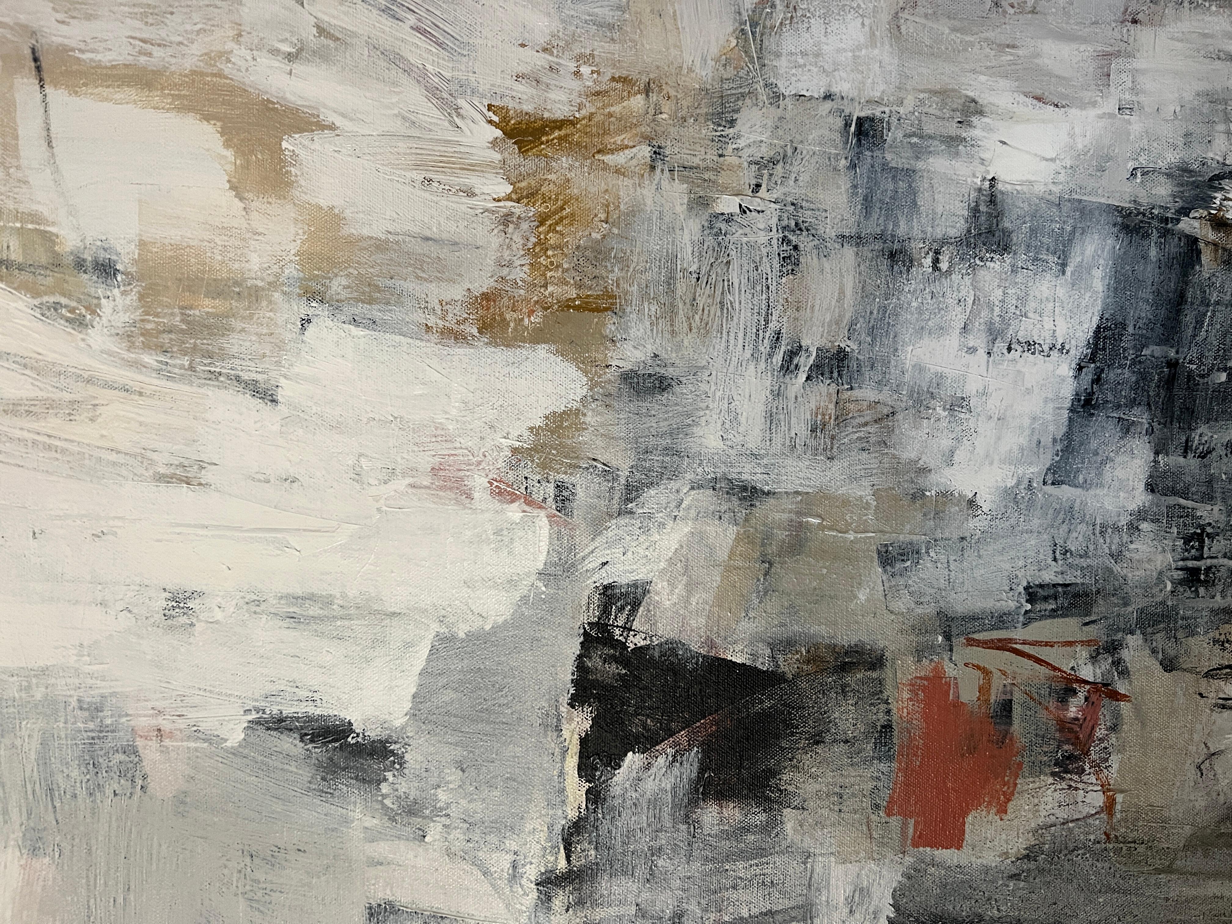Vigilancia de tormentas ll - Painting Abstracto de Julie Schumer