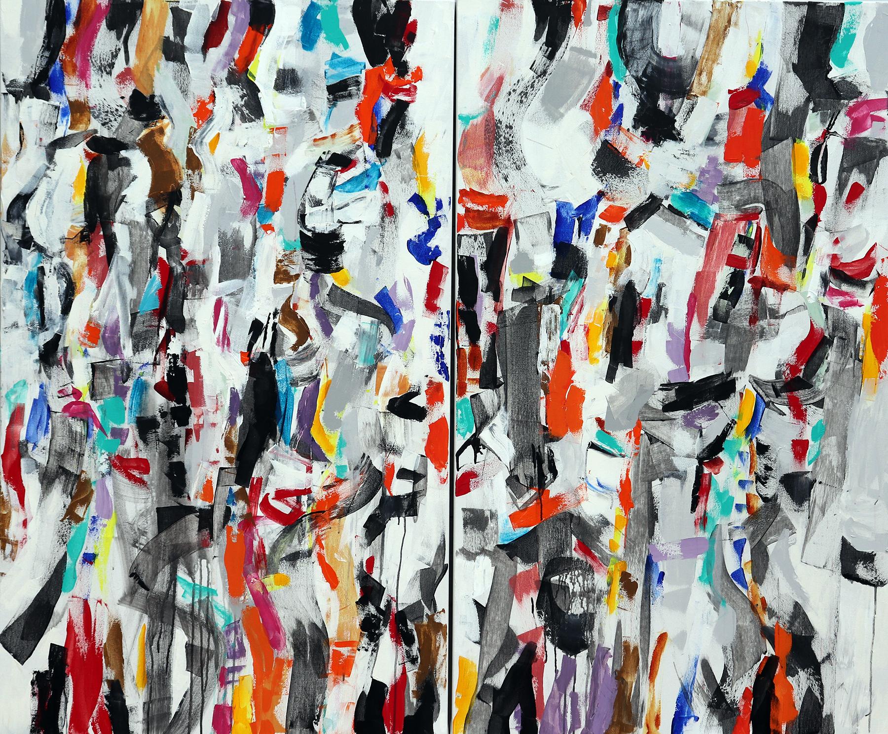 Unbashed (diptych) - Art by Julie Schumer