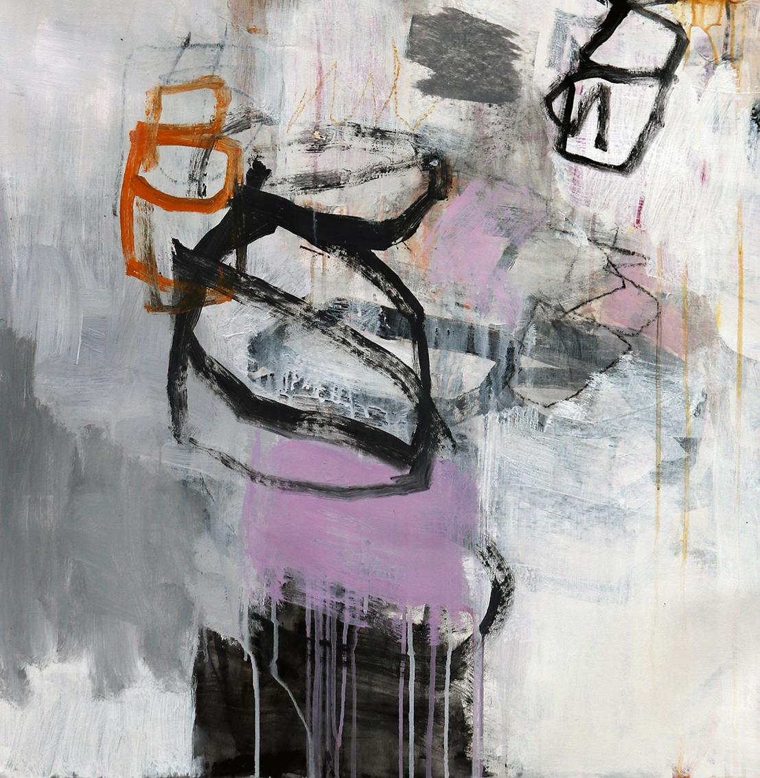 Wandering ll - Abstract Expressionist Painting by Julie Schumer