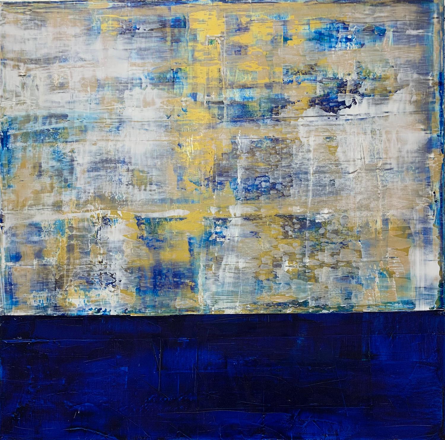 Among the Clouds 2, Abstract Painting - Mixed Media Art by Julie Weaverling