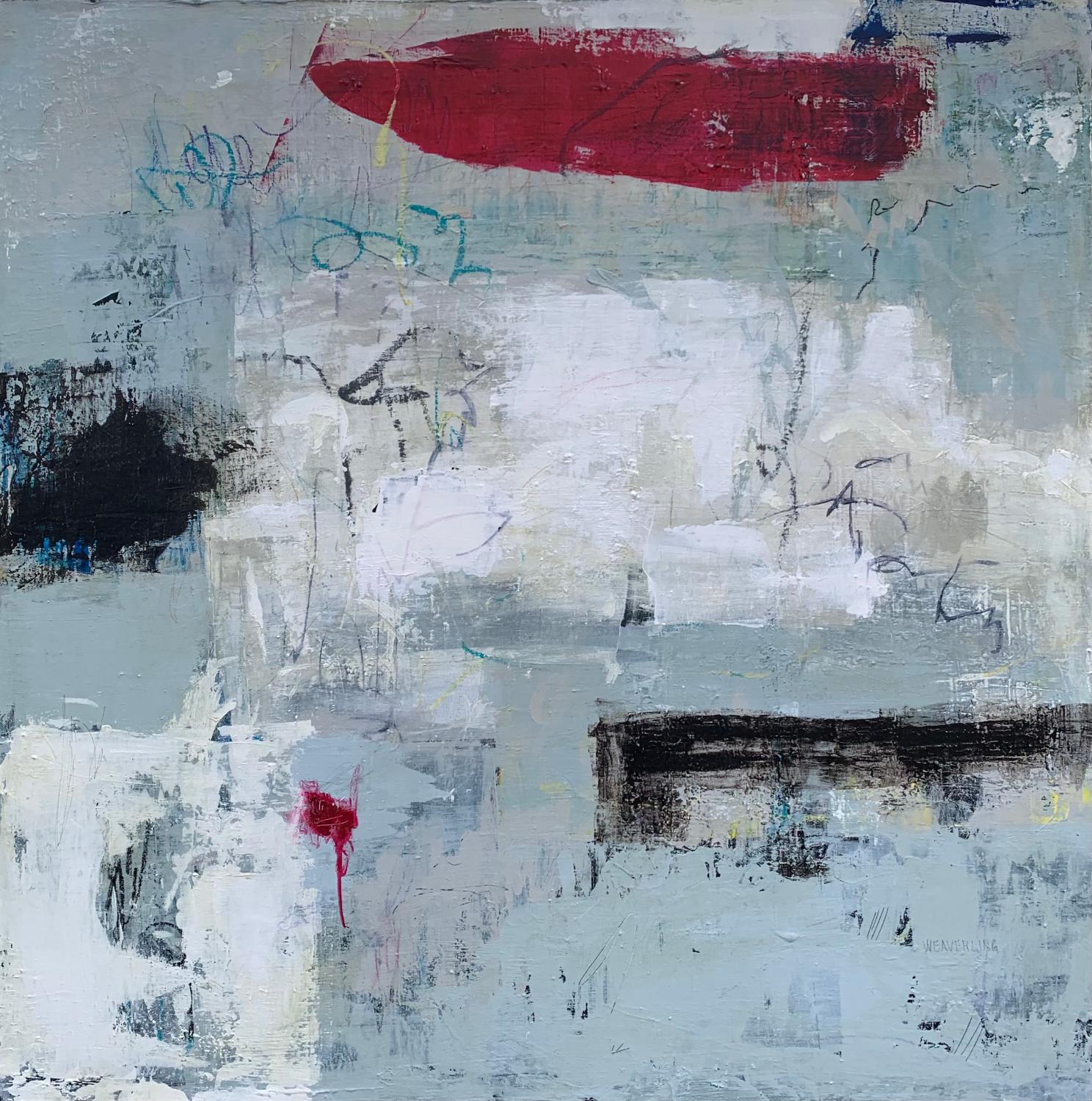 Abstract Painting di Julie Weaverling - Ascendere, Pittura astratta