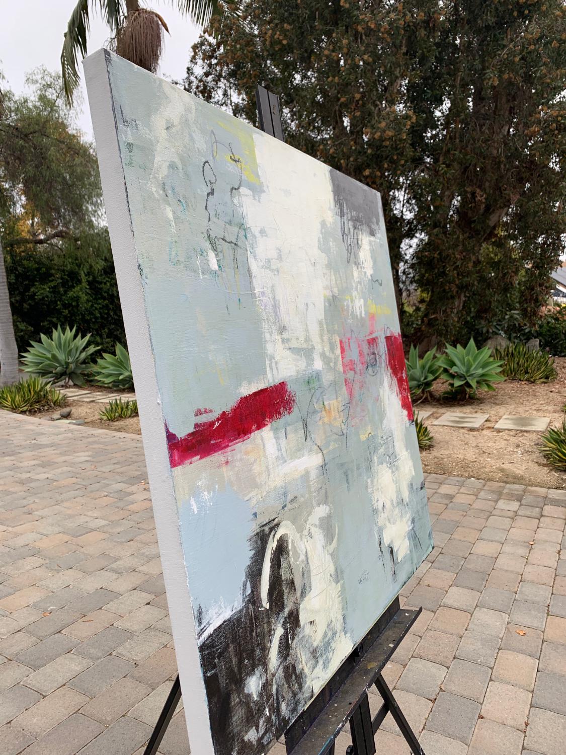 Passaggio, Pittura astratta - Painting di Julie Weaverling