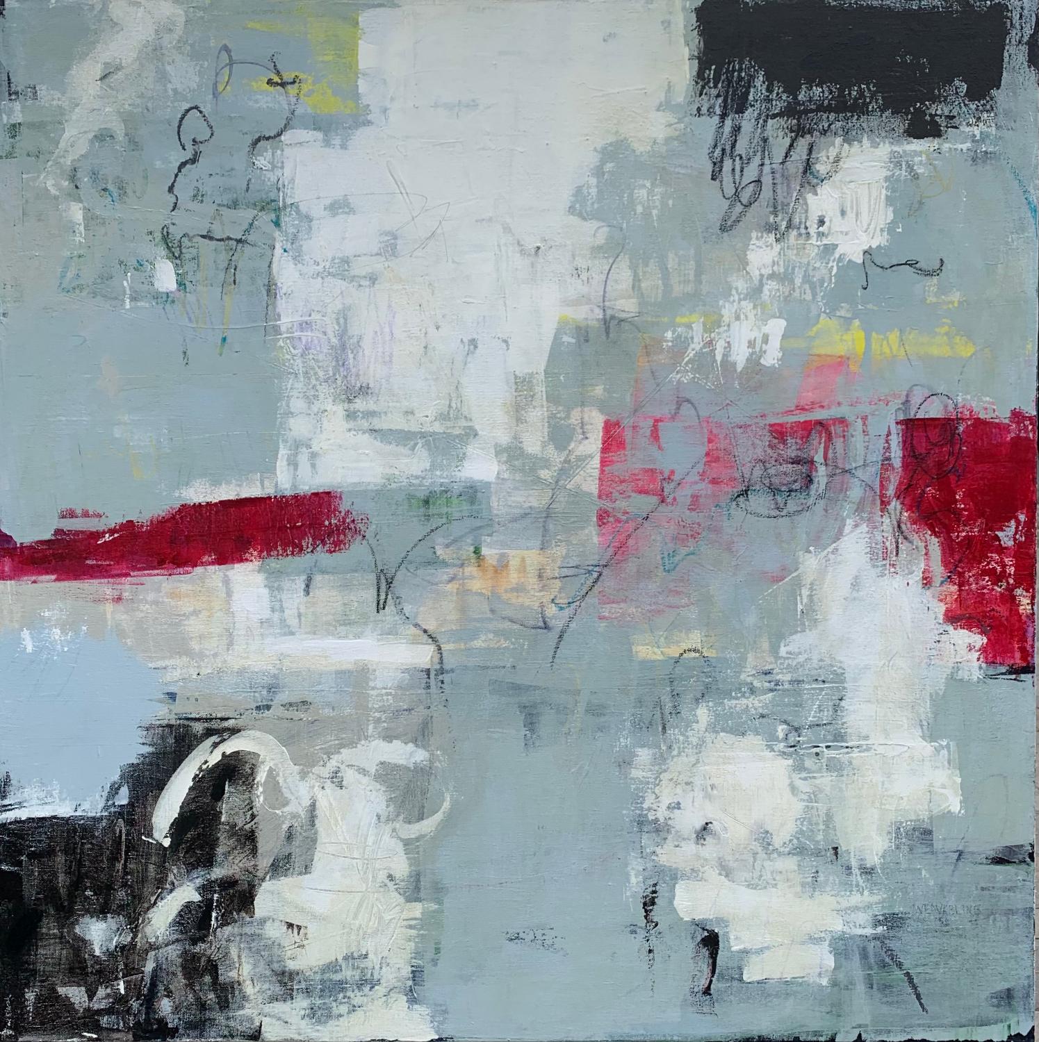 Abstract Painting di Julie Weaverling - Passaggio, Pittura astratta