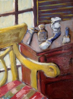 SEDIA DA STUDIO, Pittura, Olio su tela