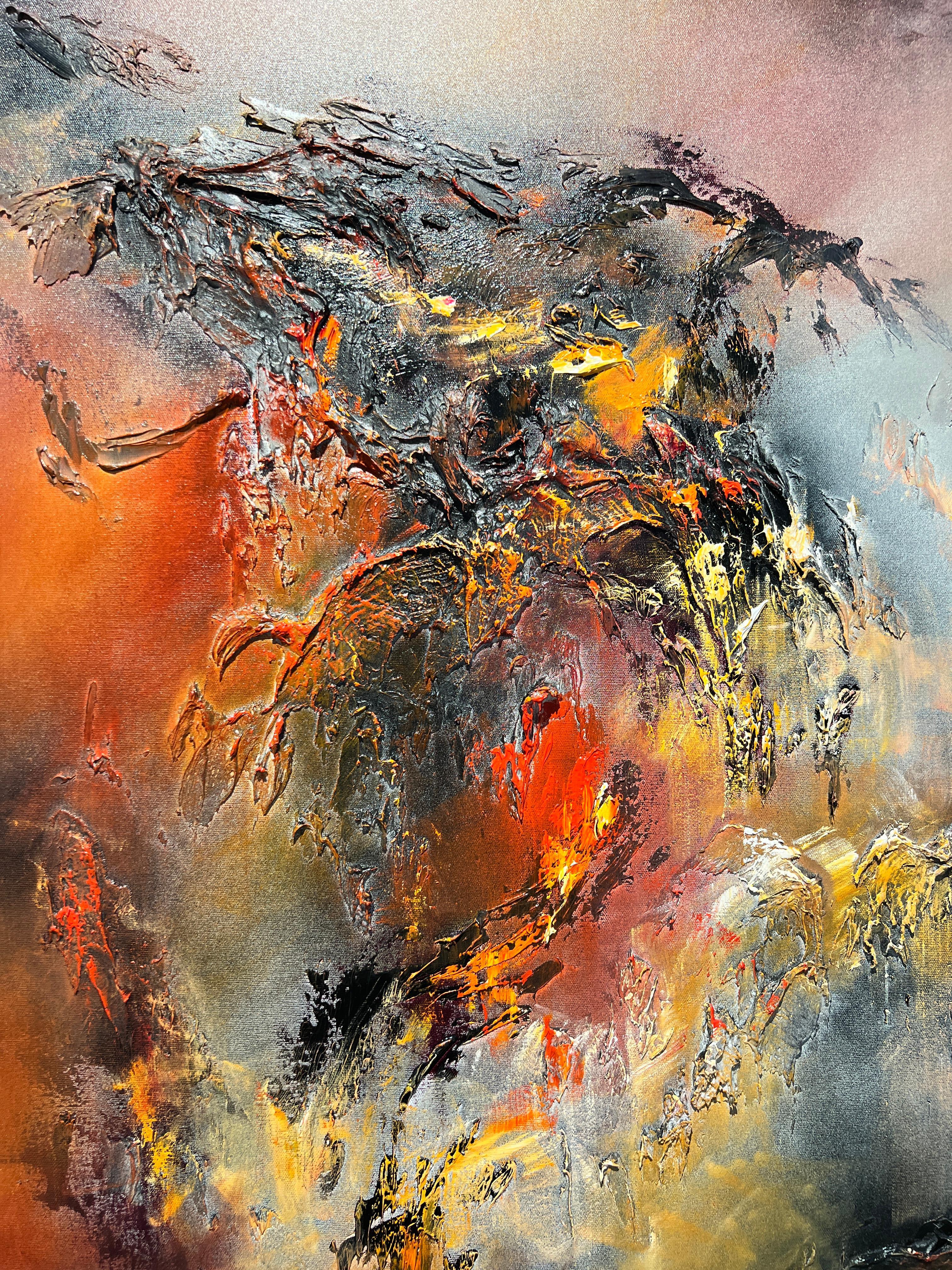Senza titolo - Abstract Painting Marrone di Julien Airault