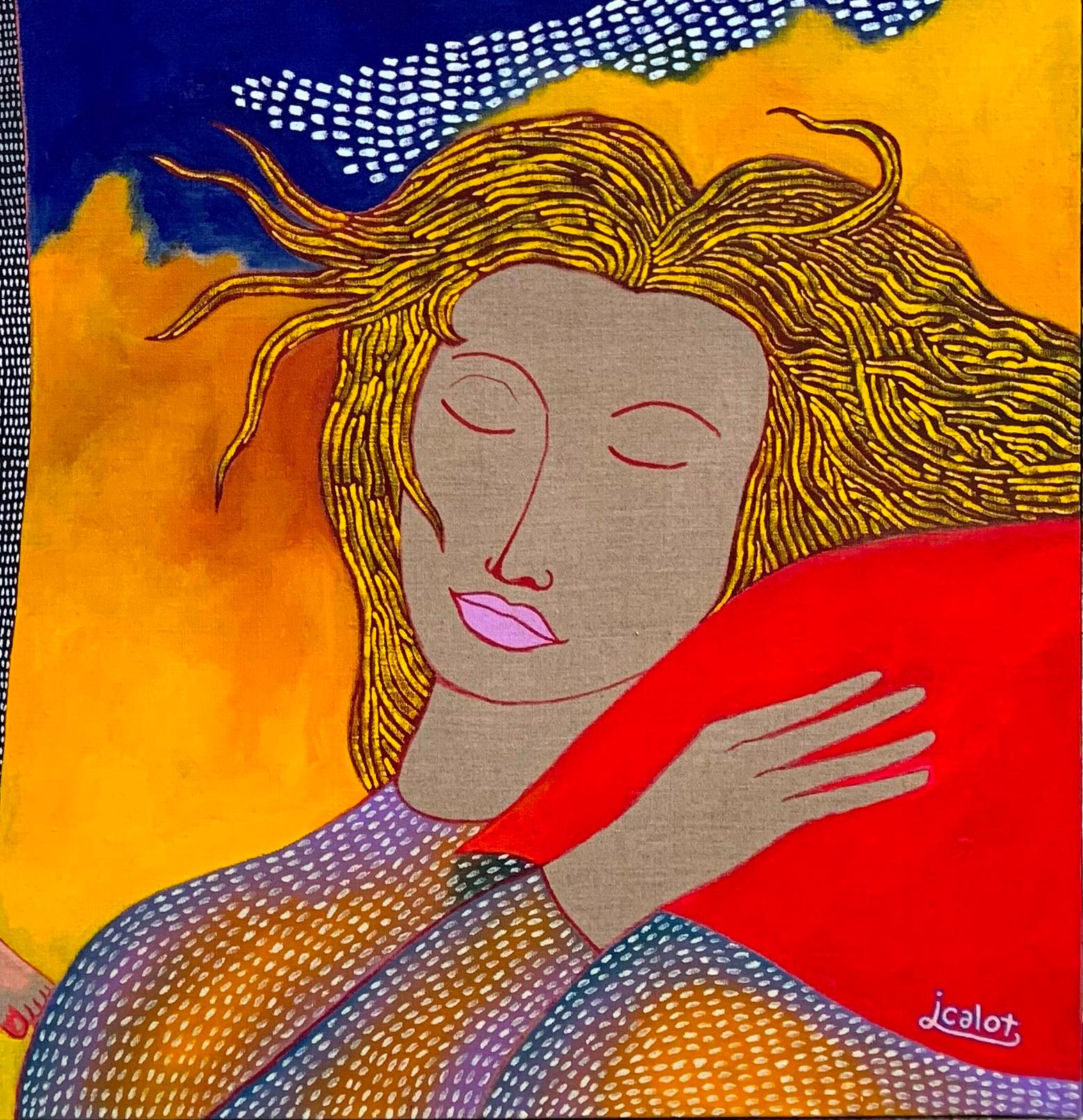 Il sogno - Julien Calot, XXI secolo, Pittura figurativa contemporanea in vendita 4