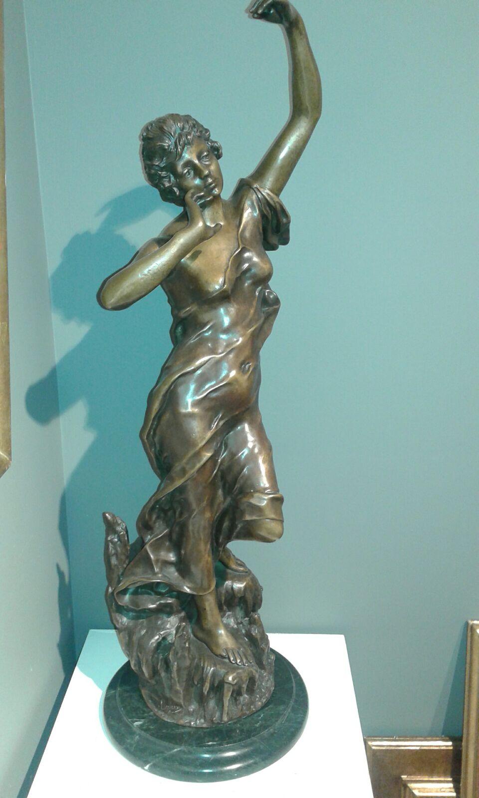Diosa    Original Bronze mehrerer Arten. Eskulptur Modernist – Sculpture von Julien CAUSSÉ (1869-1909)