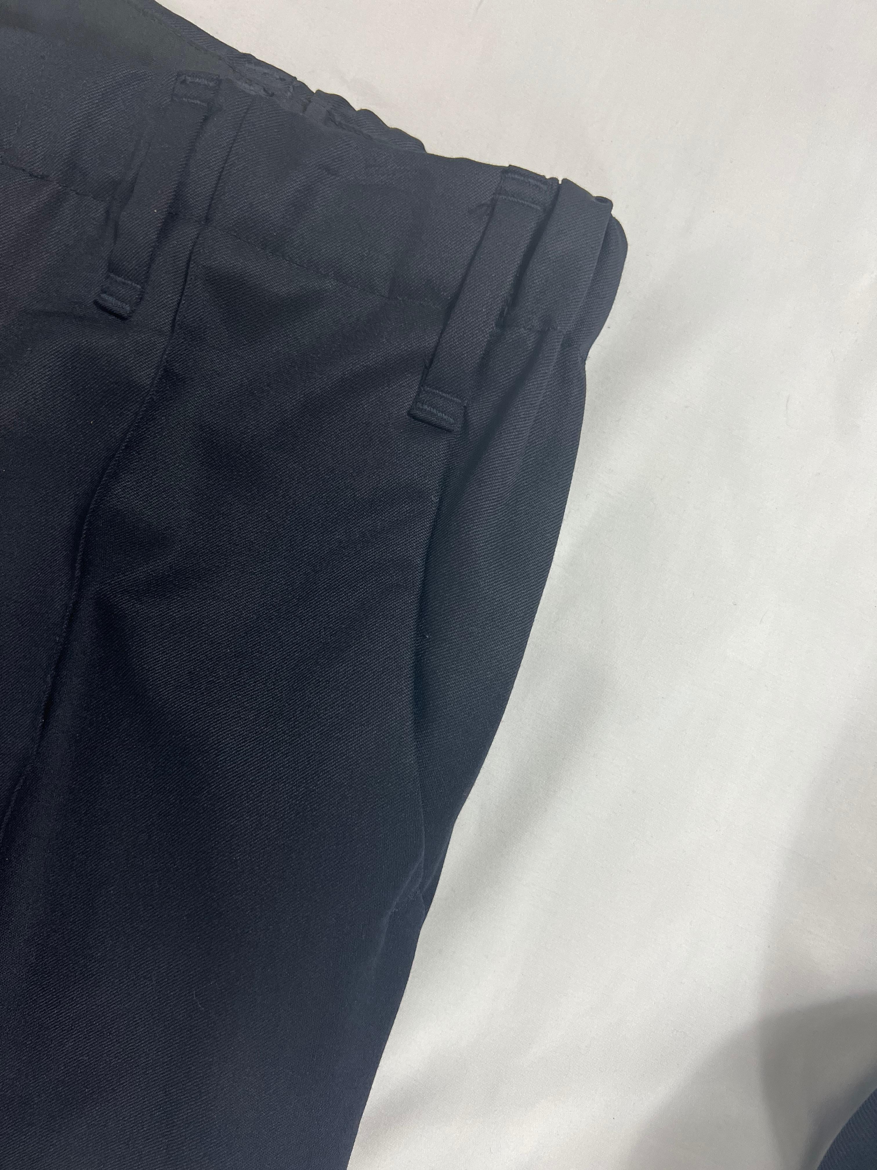 Julien David Navy Trousers Pants In Excellent Condition For Sale In Beverly Hills, CA