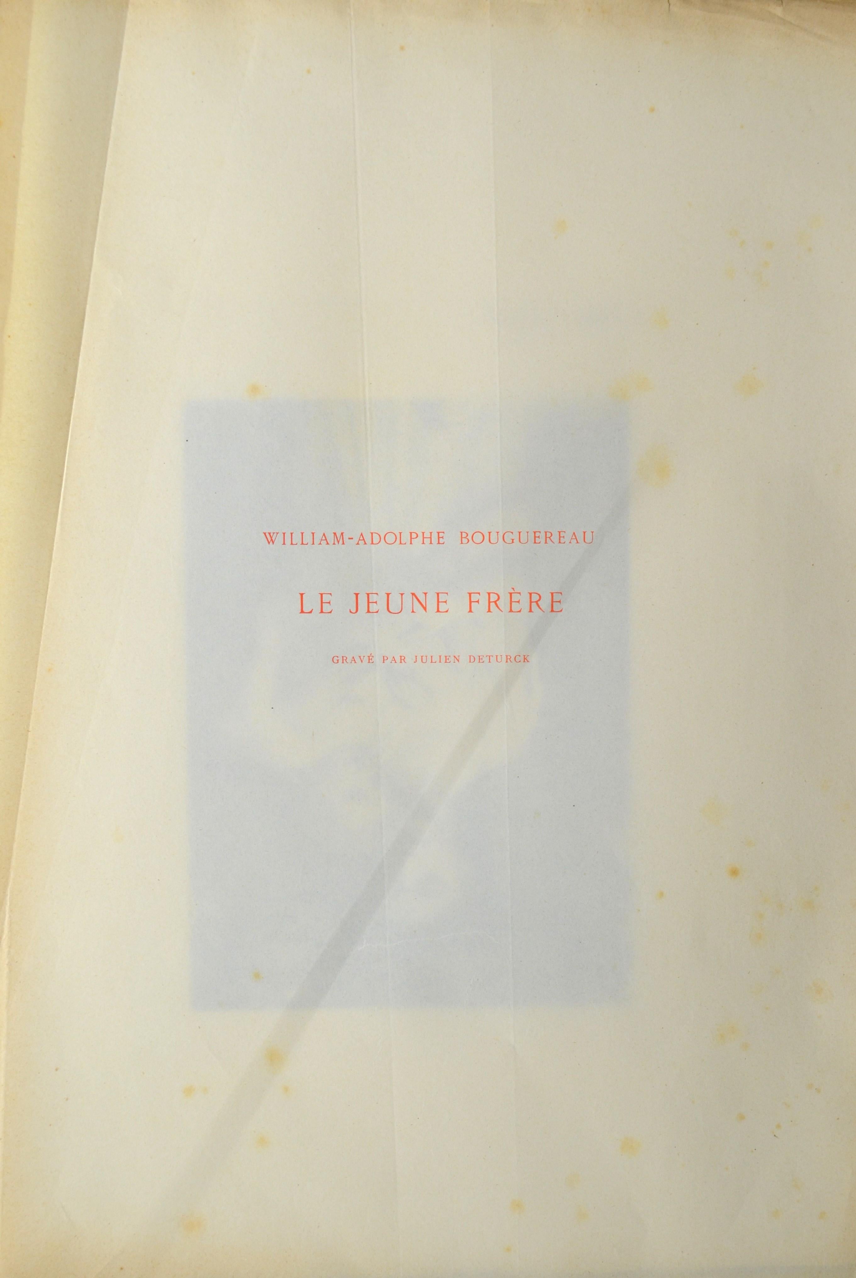 Belle eau-forte sur papier vélin avec un filigrane, BFK Rives, signée, titrée, et publiée par la Société Française des Amis des Arts vers 1900.
Titre
