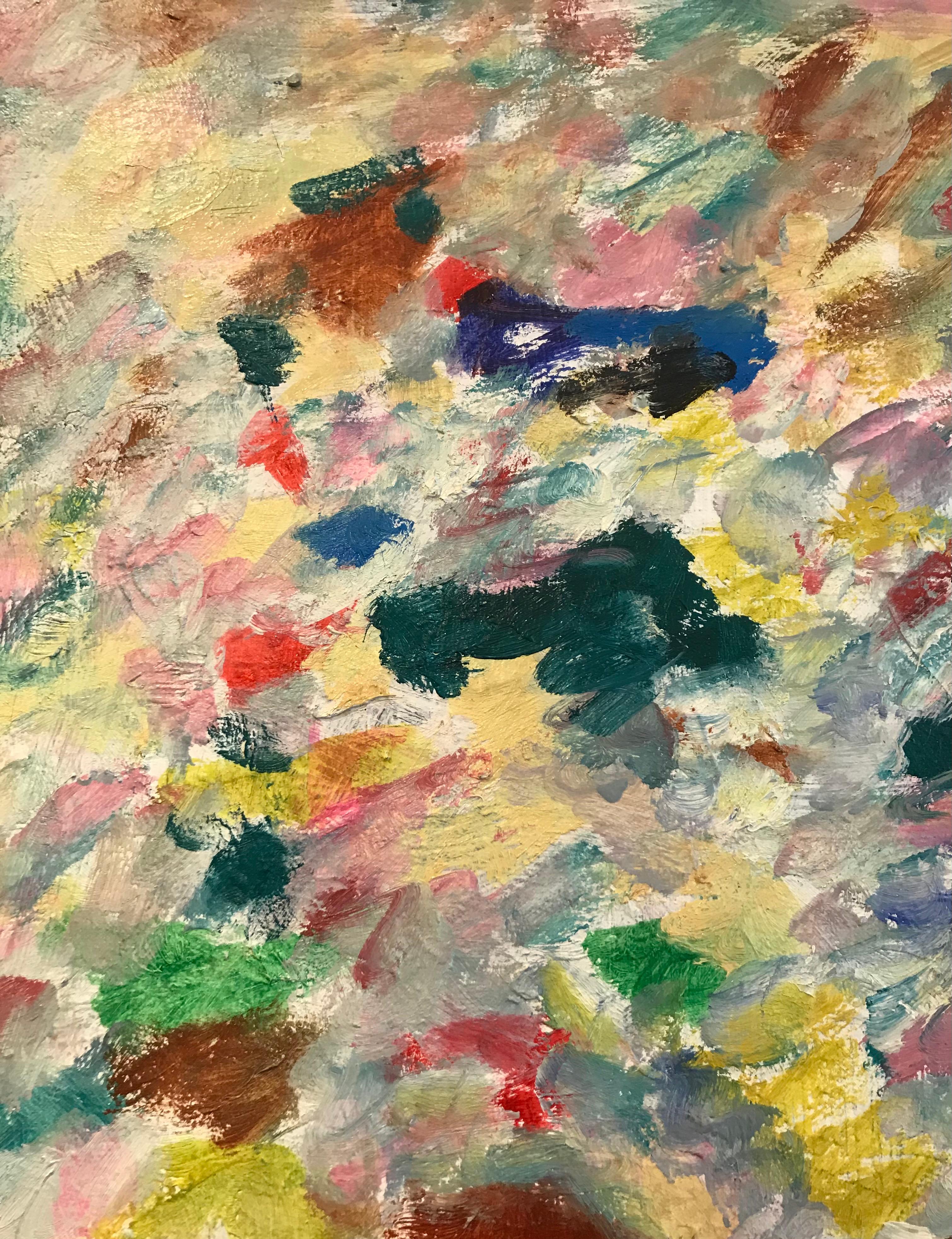 Estate di Julien Dinou - Olio su tela 60x73 cm in vendita 3