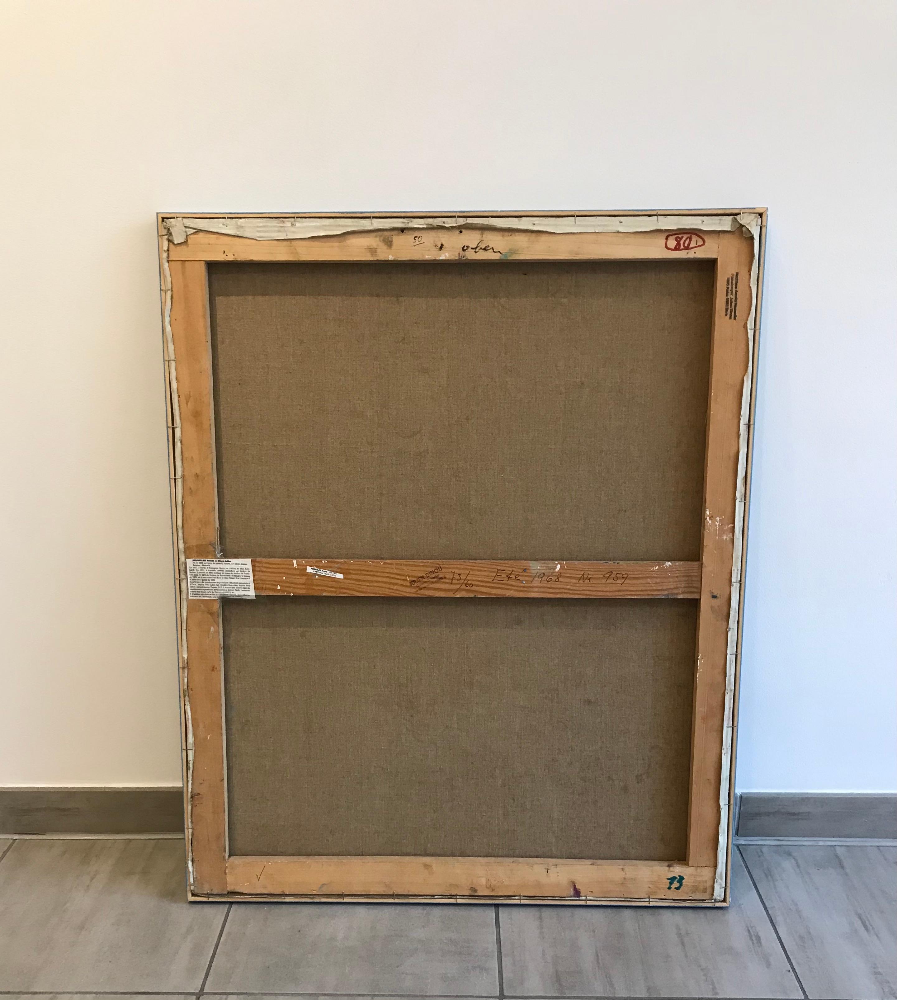 Estate di Julien Dinou - Olio su tela 60x73 cm in vendita 7