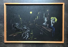 Full moon de Julien Dinou - Peinture à l'huile