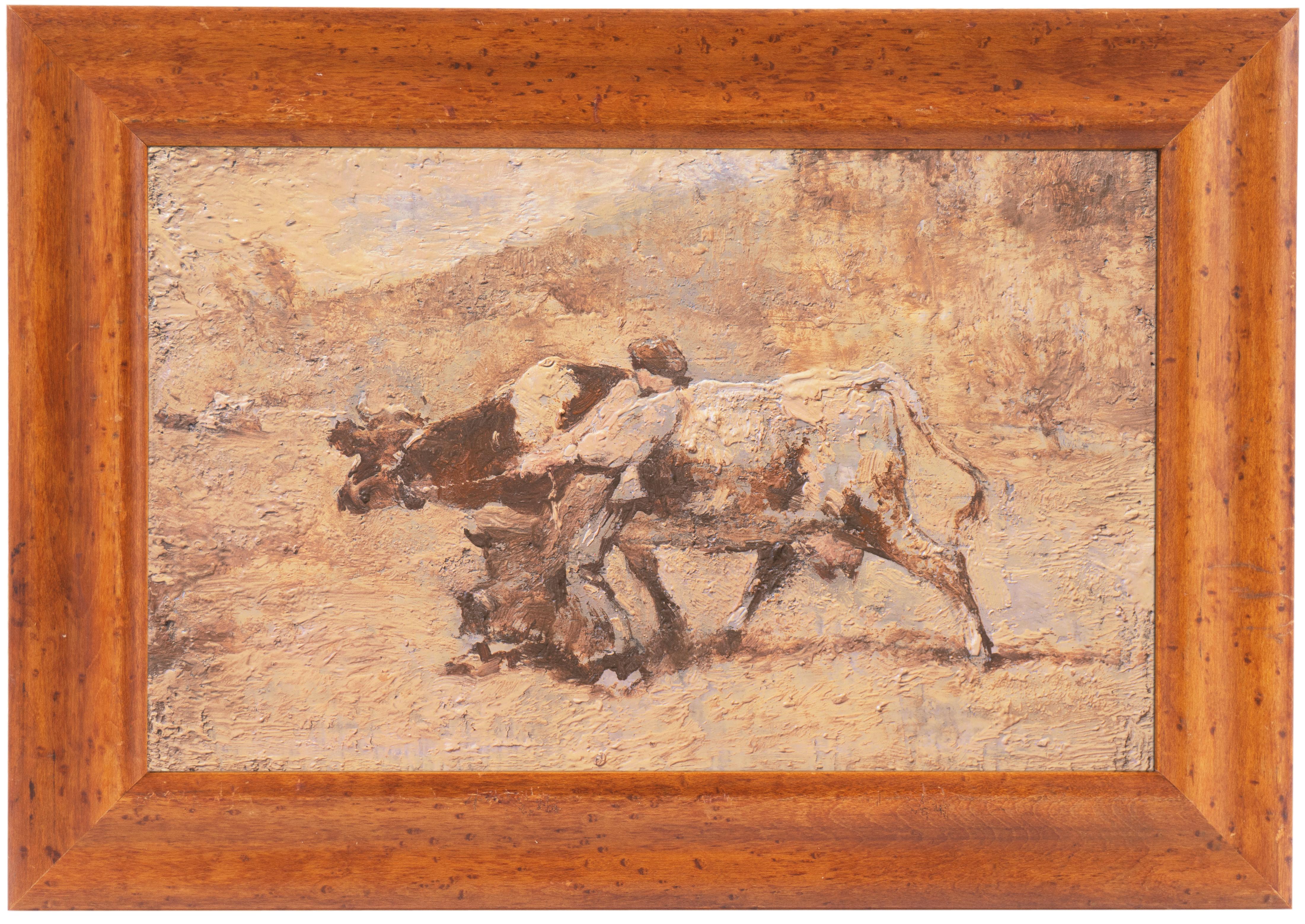 'Bretonne Cowherd in Pasture', Barbizon, Proto-Impressionnisme, Paris, Bretagne
