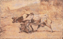 'Bretonne Cowherd in Pasture', Barbizon, Proto-Impressionism, Paris, Brittany