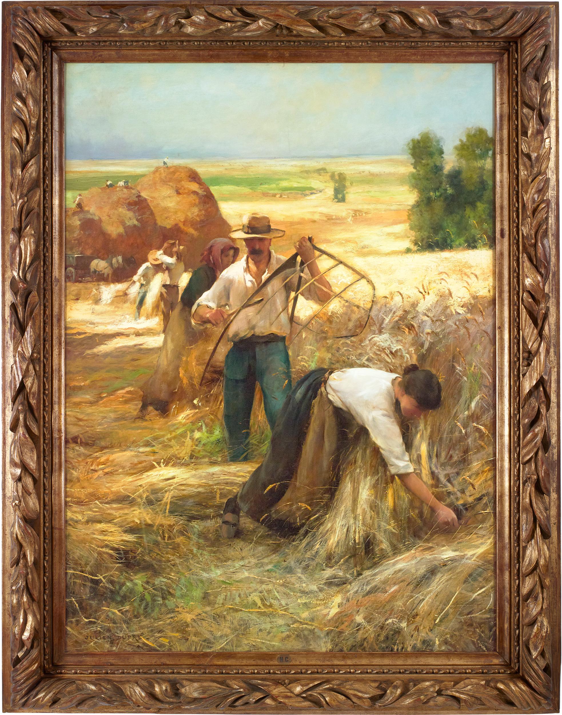 La fienagione di Julien Dupré - Painting di Julien Dupre