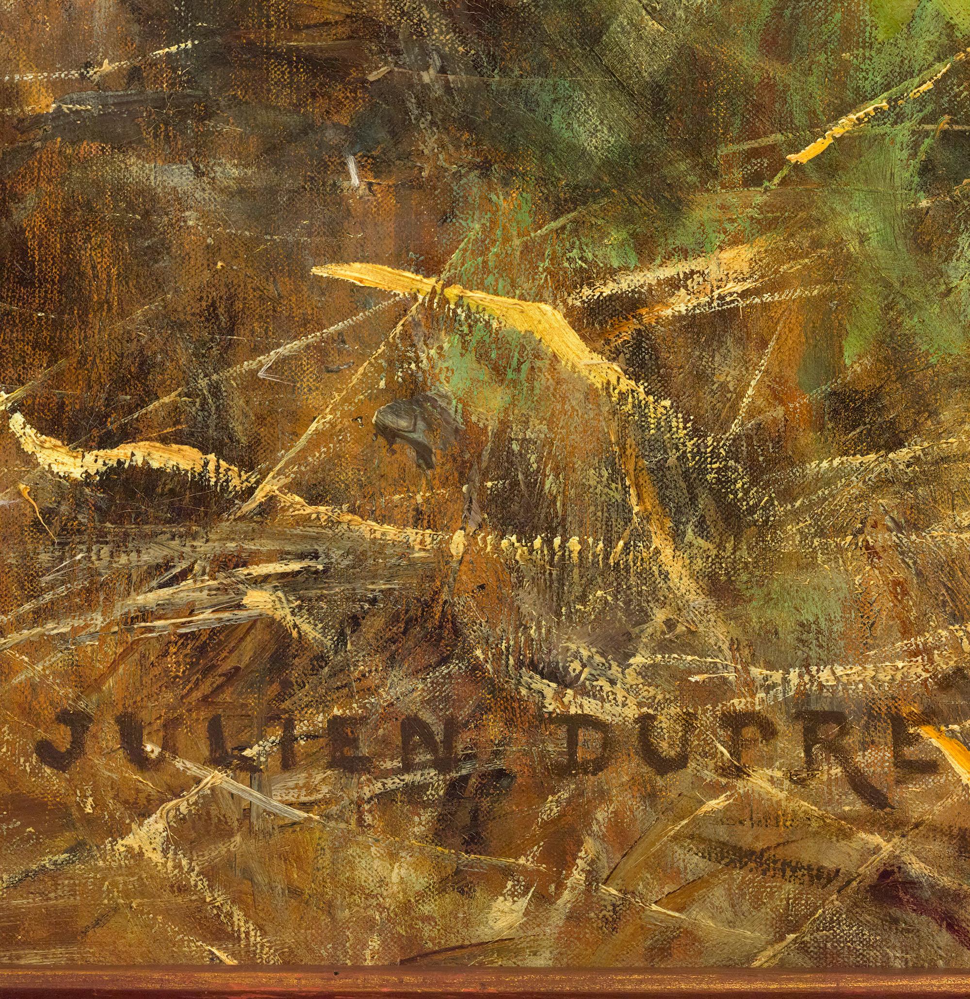 La fienagione di Julien Dupré - Figurative Painting Marrone di Julien Dupre