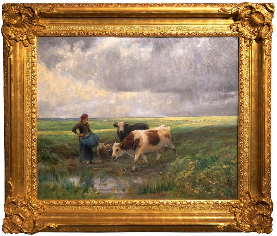 J Pascal Oil Painting - 3 For Sale on 1stDibs