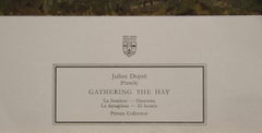 "Gathering the Hay" by Julien Dupré. Printed in Switzerland.