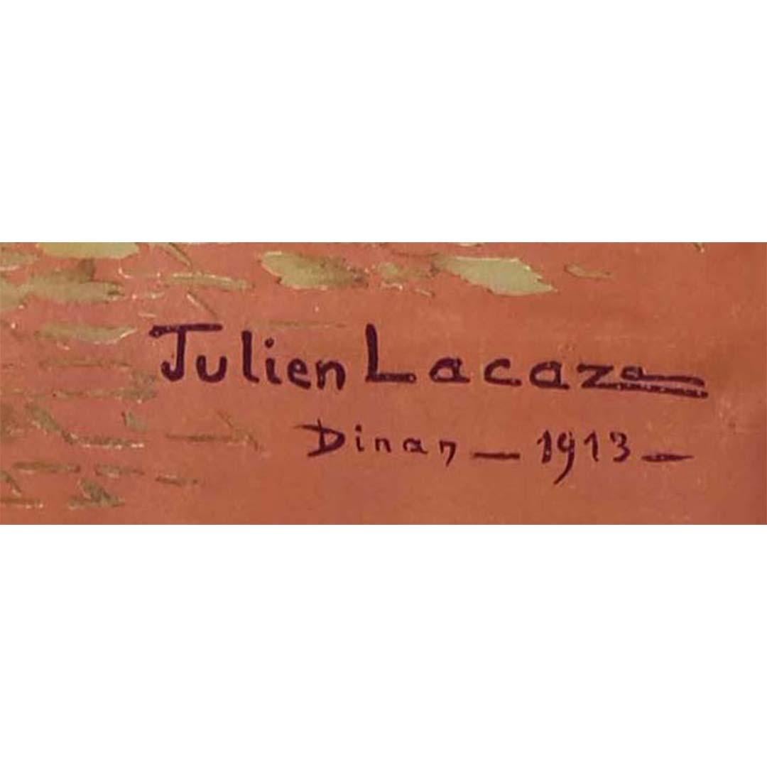 Original poster of Julien Lacaze for the excursions in Brittany Dinan - Railway For Sale 1