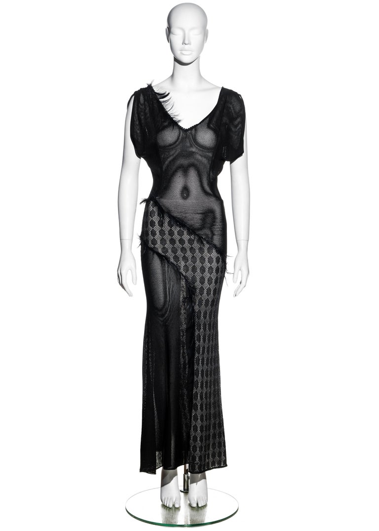 Julien Macdonald black acetate bias cut evening dress with feather trim, fw 1998 For Sale at 1stDibs | julien macdonald chainmail dress, julien macdonald black dress, julien macdonald evening dresses Julien Macdonald black acetate bias cut evening dress with feather trim, fw 1998 For Sale at 1stDibs | julien macdonald chainmail dress, julien macdonald black dress, julien macdonald evening dresses