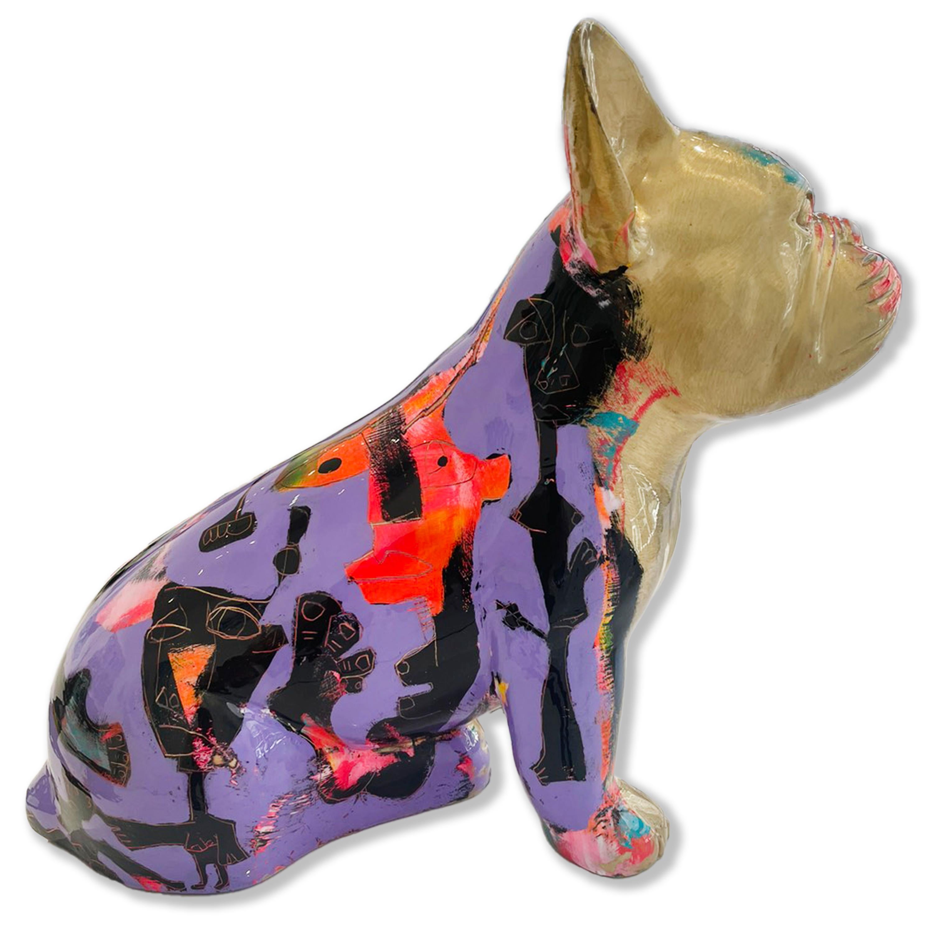 Doggy John, 2023, Painted Bronze For Sale 1