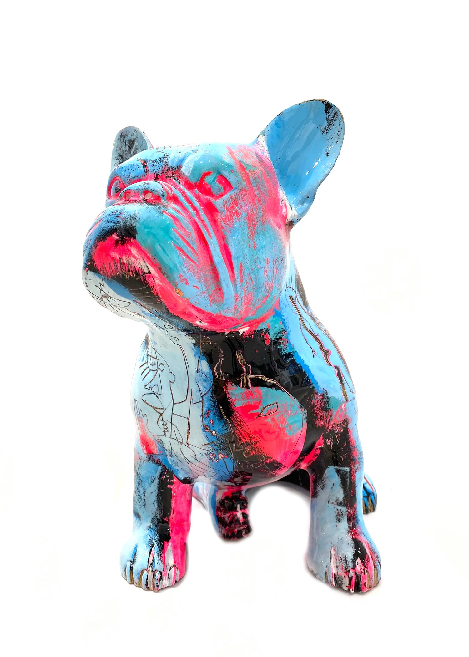 Julien Marinetti Figurative Sculpture - Doggy John, Bronze