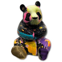 Panda Ba, 2023, Painted Bronze