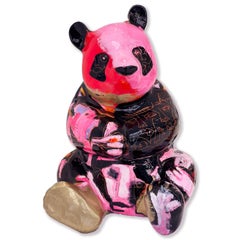 Panda Ba, 2023, Bemalte Bronze, Panda