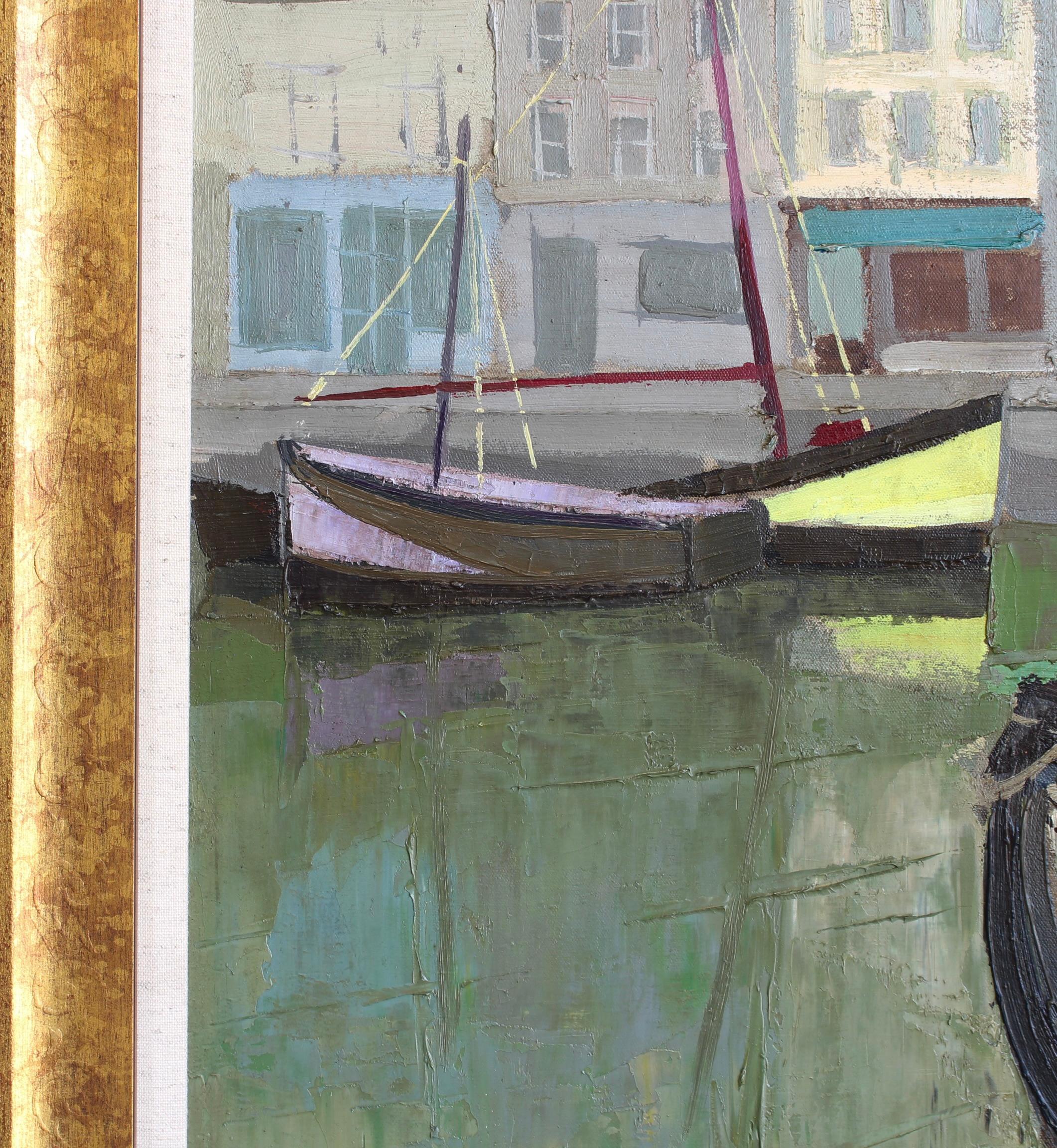 „Der Hafen von Honfleur“ von Julien Varlet (1958) im Angebot 9