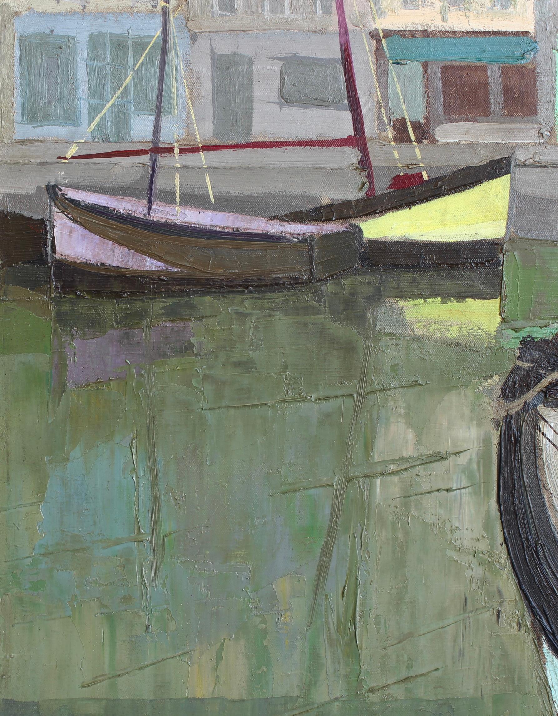 „Der Hafen von Honfleur“ von Julien Varlet (1958) im Angebot 13