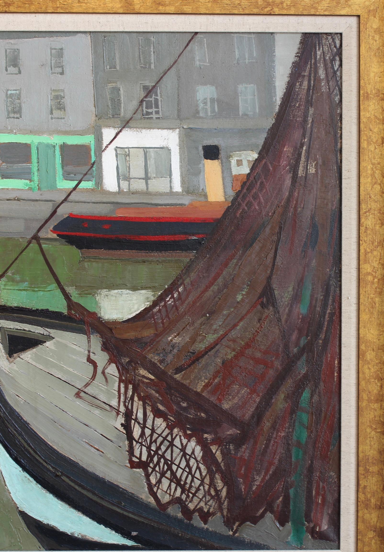 „Der Hafen von Honfleur“ von Julien Varlet (1958) im Angebot 3