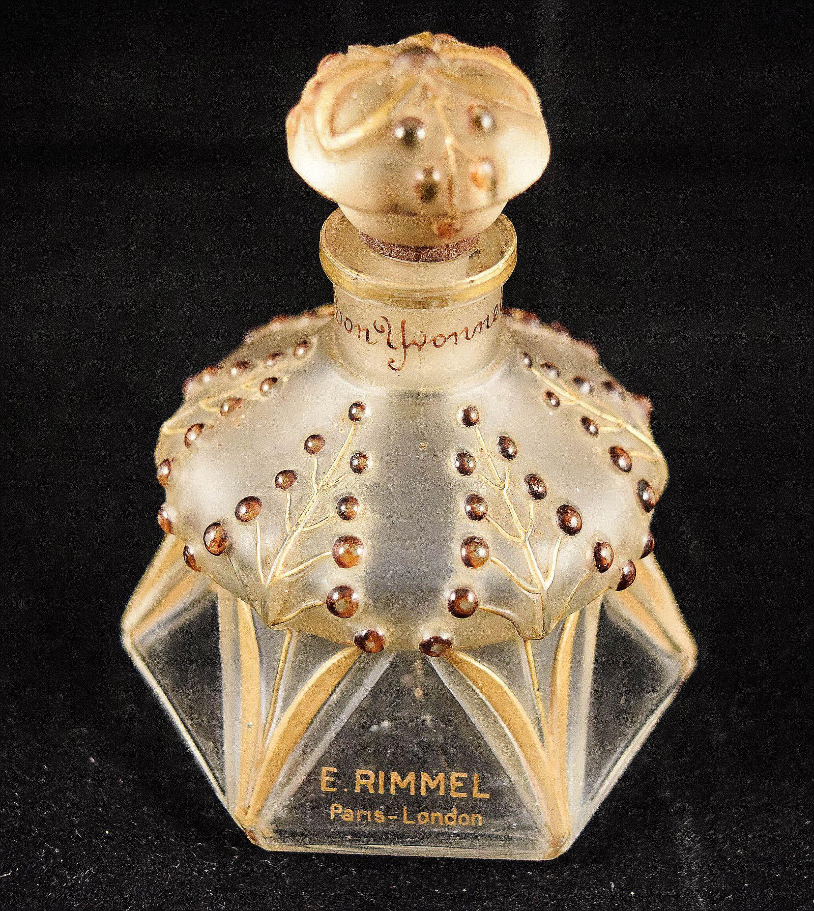 Julien Viard extremely rare Yvonette glass perfume bottle For Sale 4