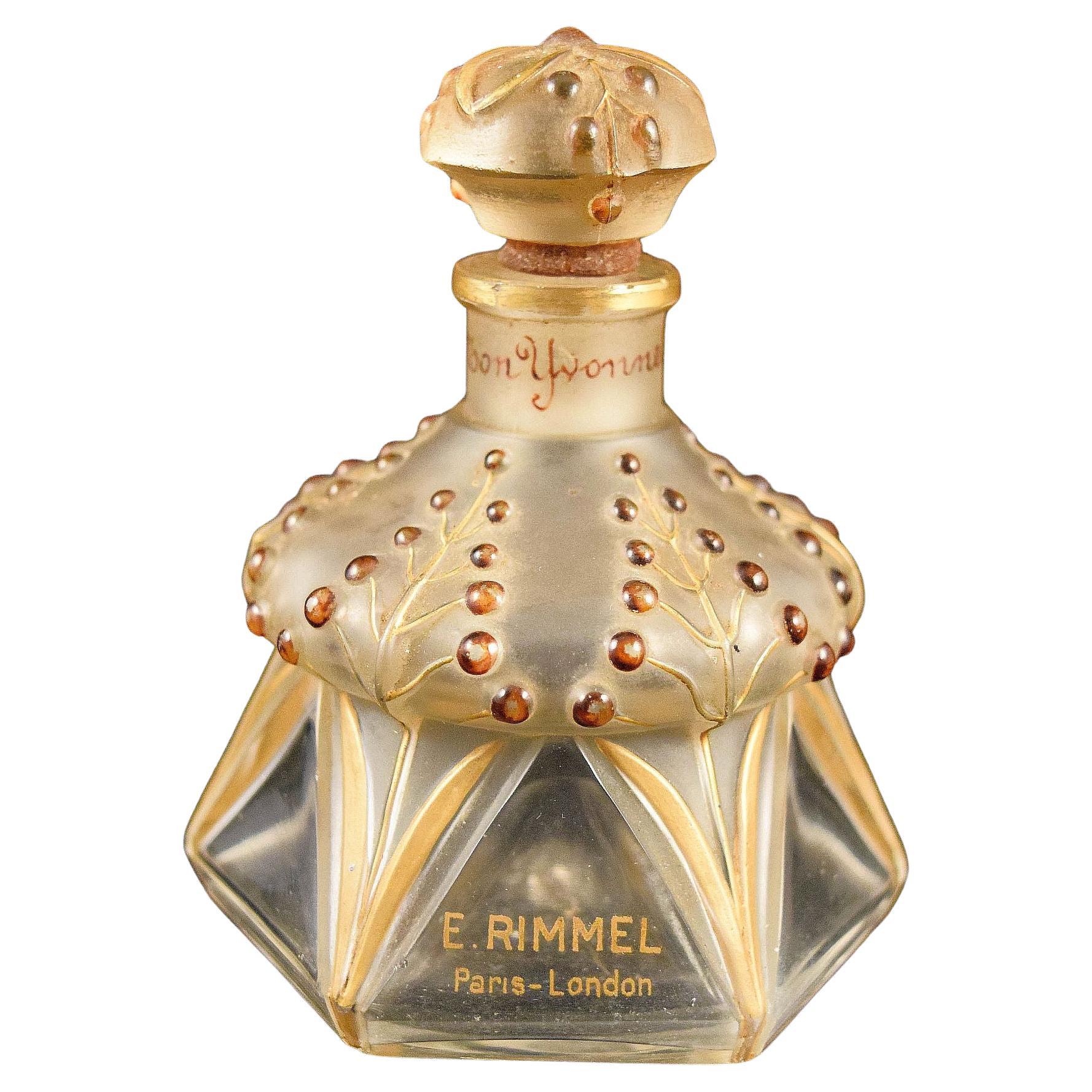 Julien Viard extremely rare Yvonette glass perfume bottle For Sale