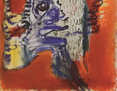 Herald under wraps Julien Wolf Contemporary art painting expressionnist colour