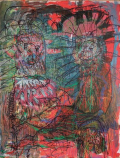 Swaying chatter Julien Wolf Contemporary art painting expressionist