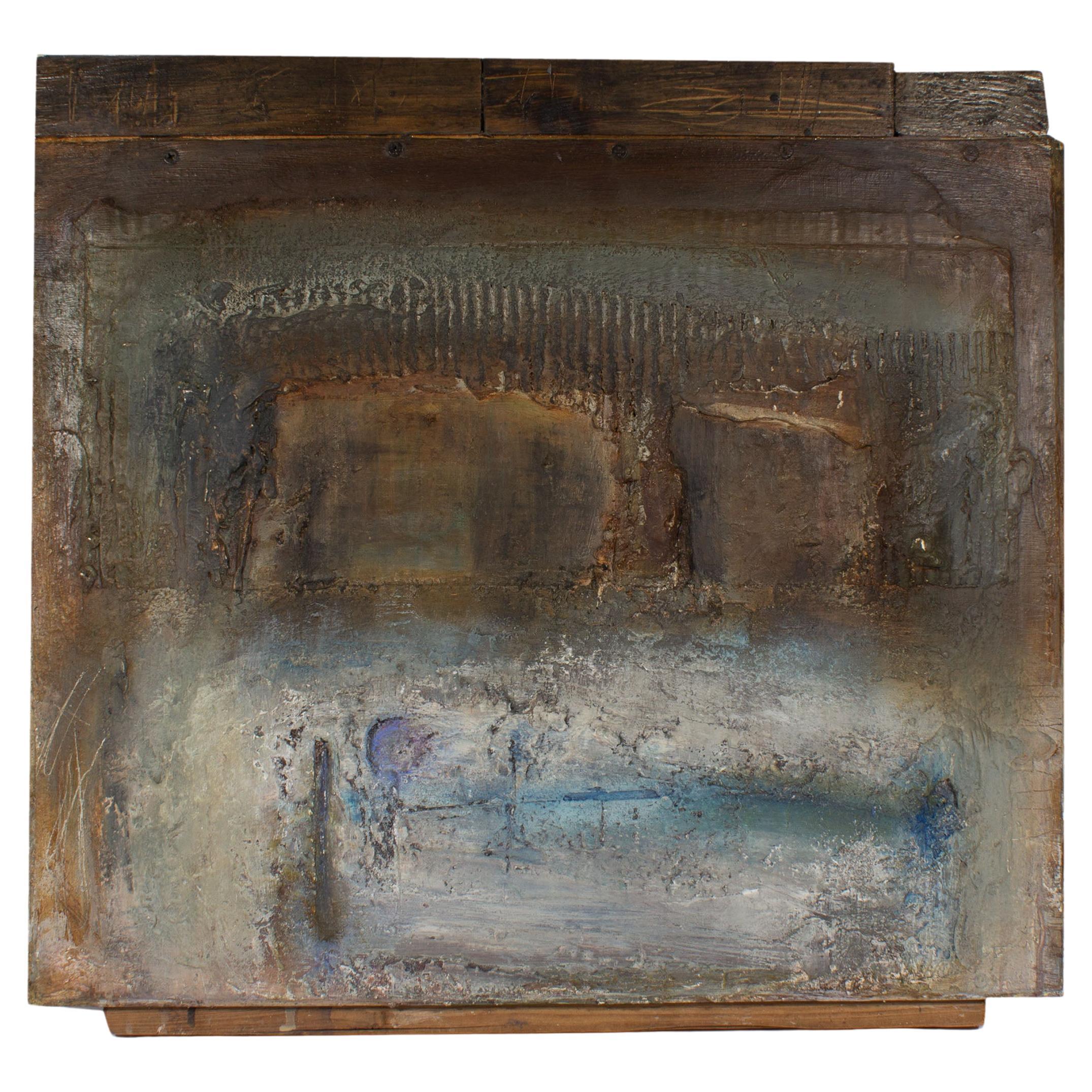 Juliet Holland “Place of Memory, Constructing Memory XXXI” Mixed Media Painting For Sale