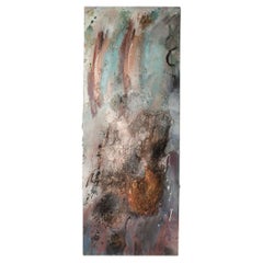 Juliet Holland, signiert 1989, Dolmen Diptychon III, Wandkomposition in Mischtechnik, Mixed Media