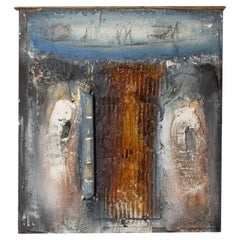 Juliet Holland Signed 1999 “Asoko XI” Mixed Media Wall Assemblage