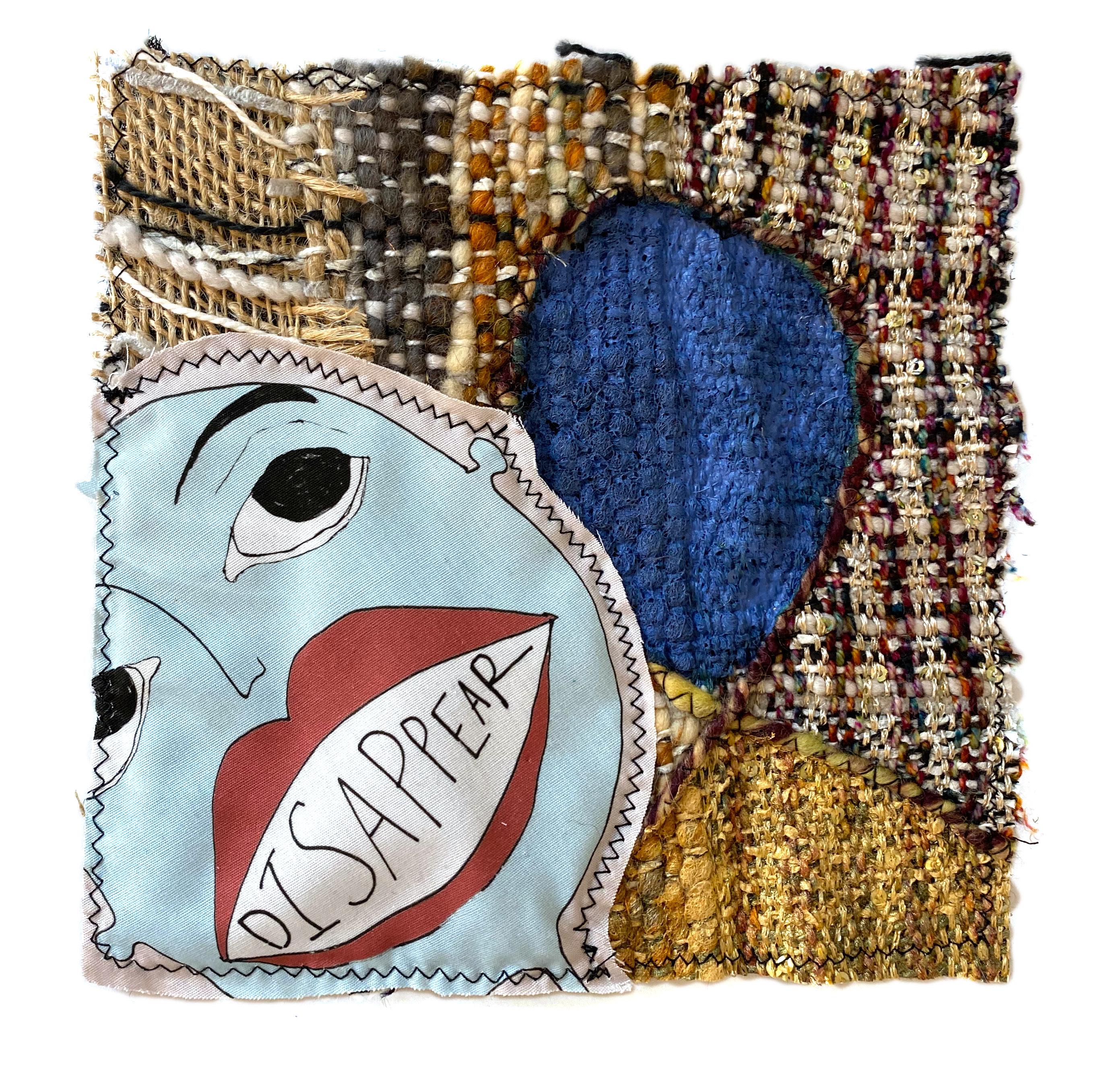 Small textile wall hanging: 'Tarot Card (01)' - Mixed Media Art by Juliet Martin
