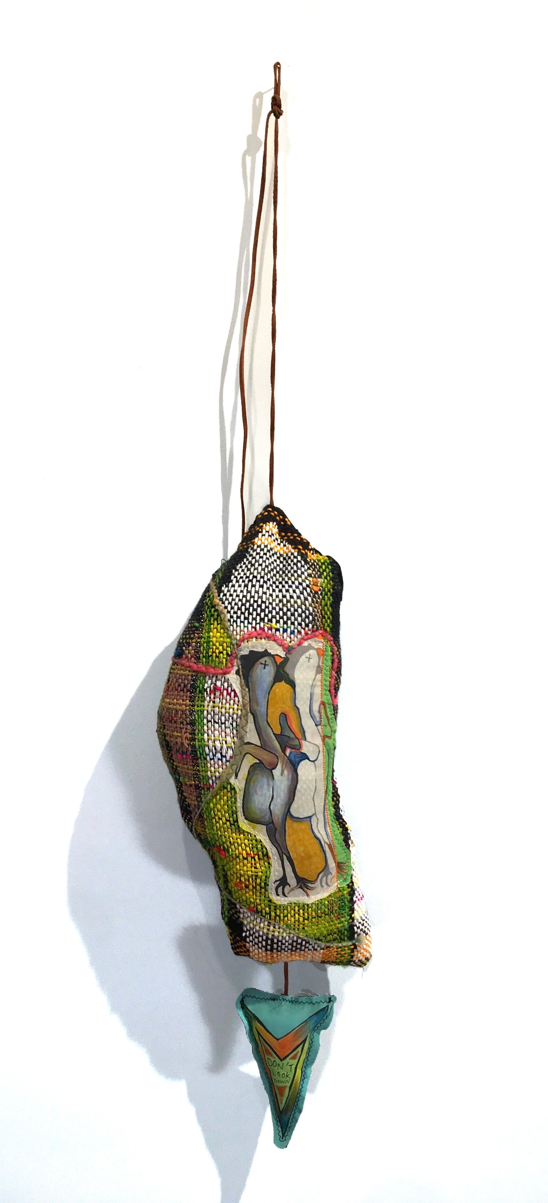 Handwoven Textile Wall Hanging: 'Hanging' 1