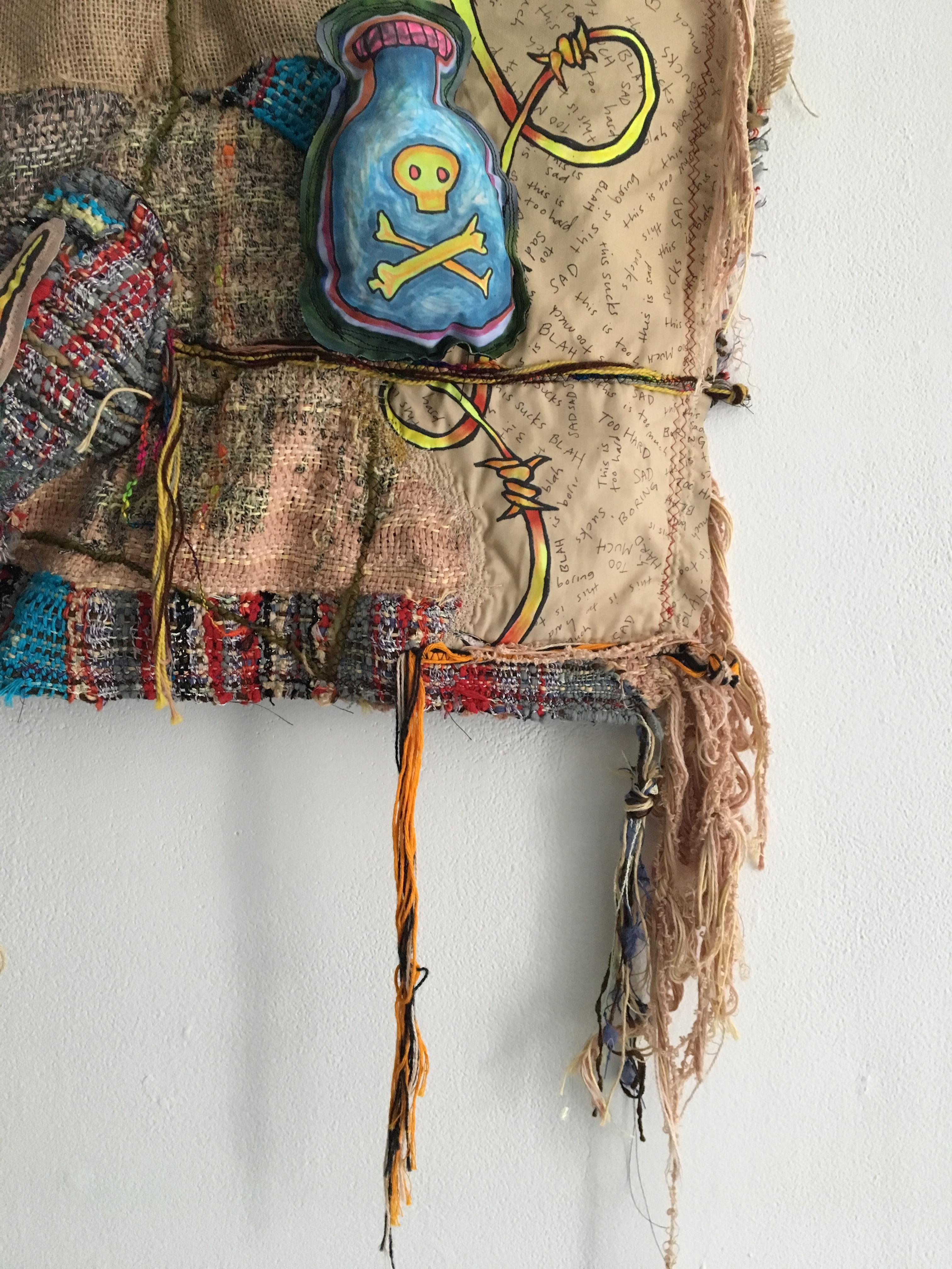 Textile Handwoven Wall Hanging: 