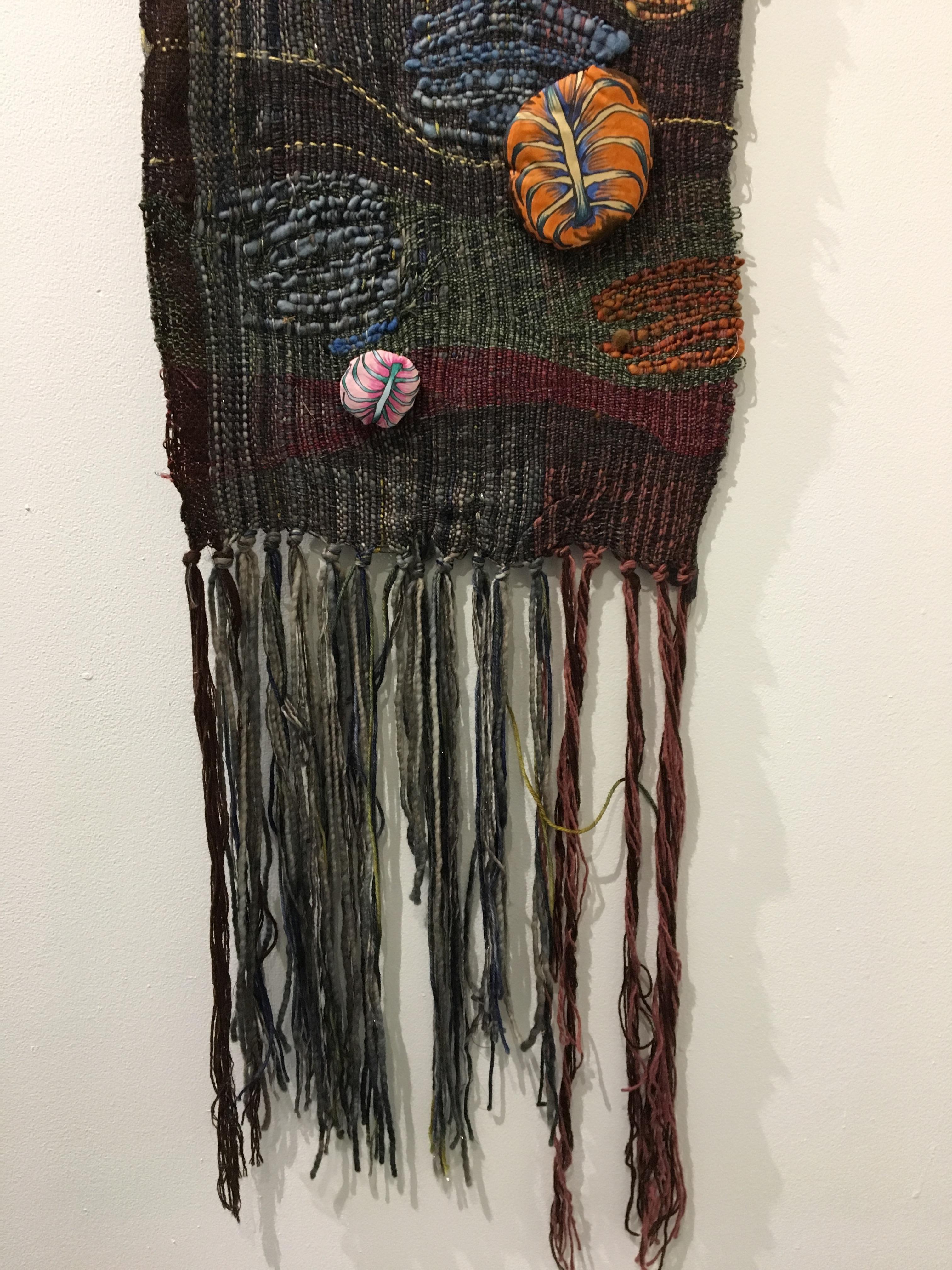 Textile Handwoven Wall Hanging: 'Rib from My Side Small' 1