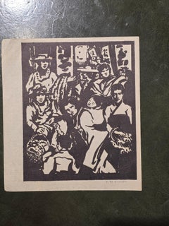 Juliet May Fraser Original Woodcut Circa 1935