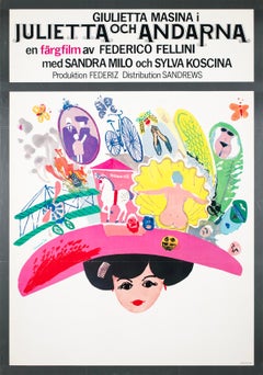 Juliet of the Spirits 1966 Swedish Film Poster, Bengt Serenander