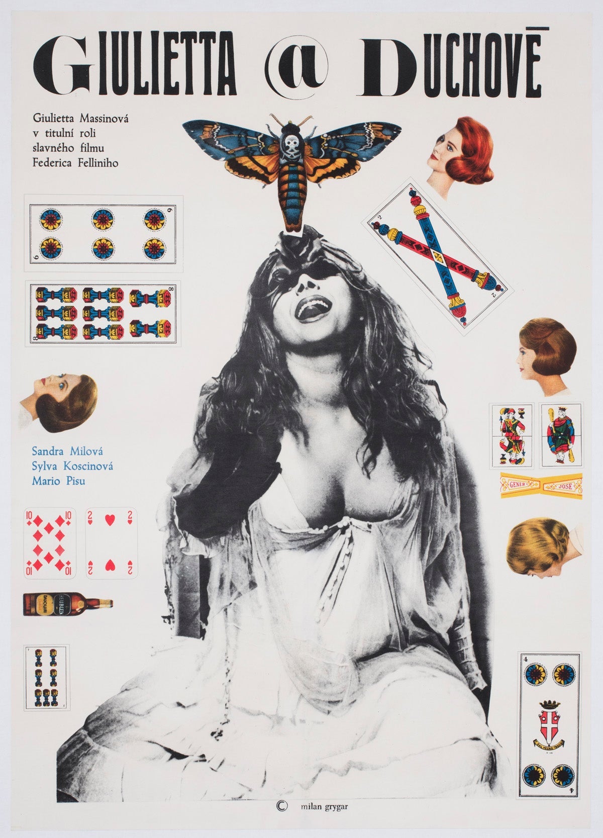 Juliet of the Spirits 1969 Czech A1 Film Poster, Milan Grygar