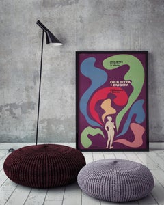 GIULIETTA DEGLI SPIRITI , Poster cinematografico polacco A1, ERYK LIPINSKI, 1968