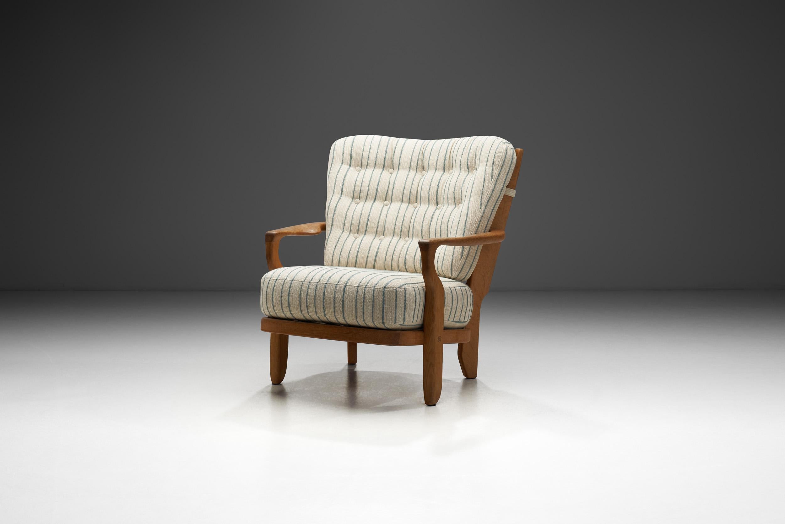 Réputés pour leurs meubles innovants et de grande qualité, Robert Guillerme et Jacques Chambron ont su allier l'élégance des formes à la simplicité des fonctions pour créer leurs modèles emblématiques. Le fauteuil Juliette est l'une de leurs pièces